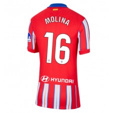 Atletico Madrid Nahuel Molina #16 Hjemmedrakt Kvinner 2024-25 Kortermet